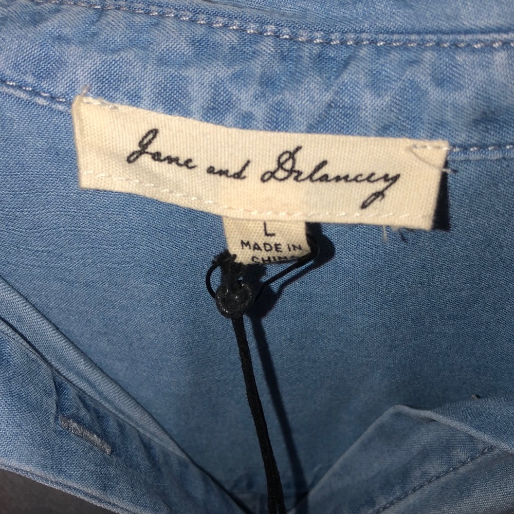 blue button up - Picture 2 of 6
